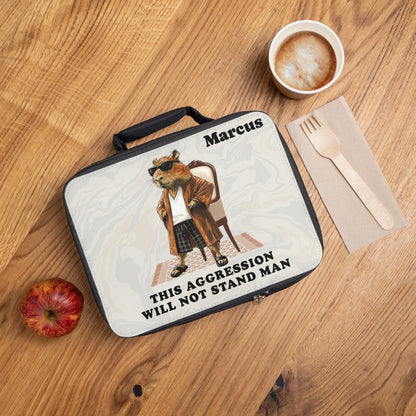 Personalized Big Lebowski Capybara Lunchbox – Funny Lunch Bag for Men | The Dude-Inspired Gift