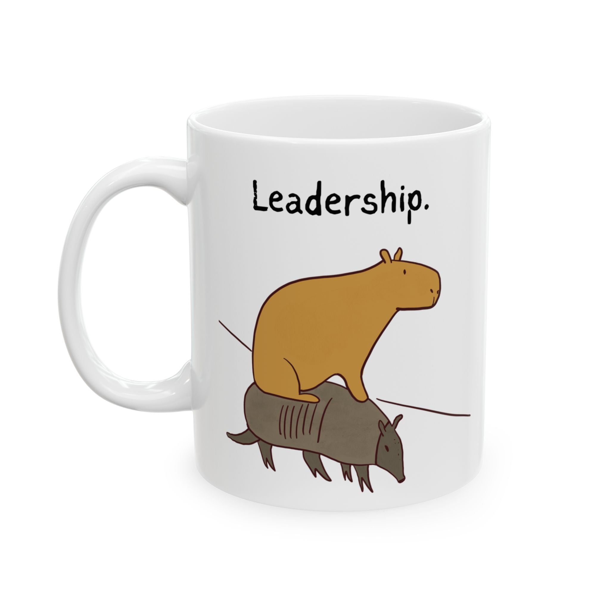 "Leadership" Capybara Office Humor Coffee Mug