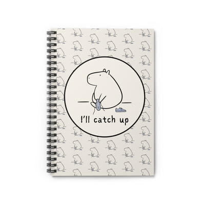 Funny Capybara Notebook – “I’ll Catch Up” Journal