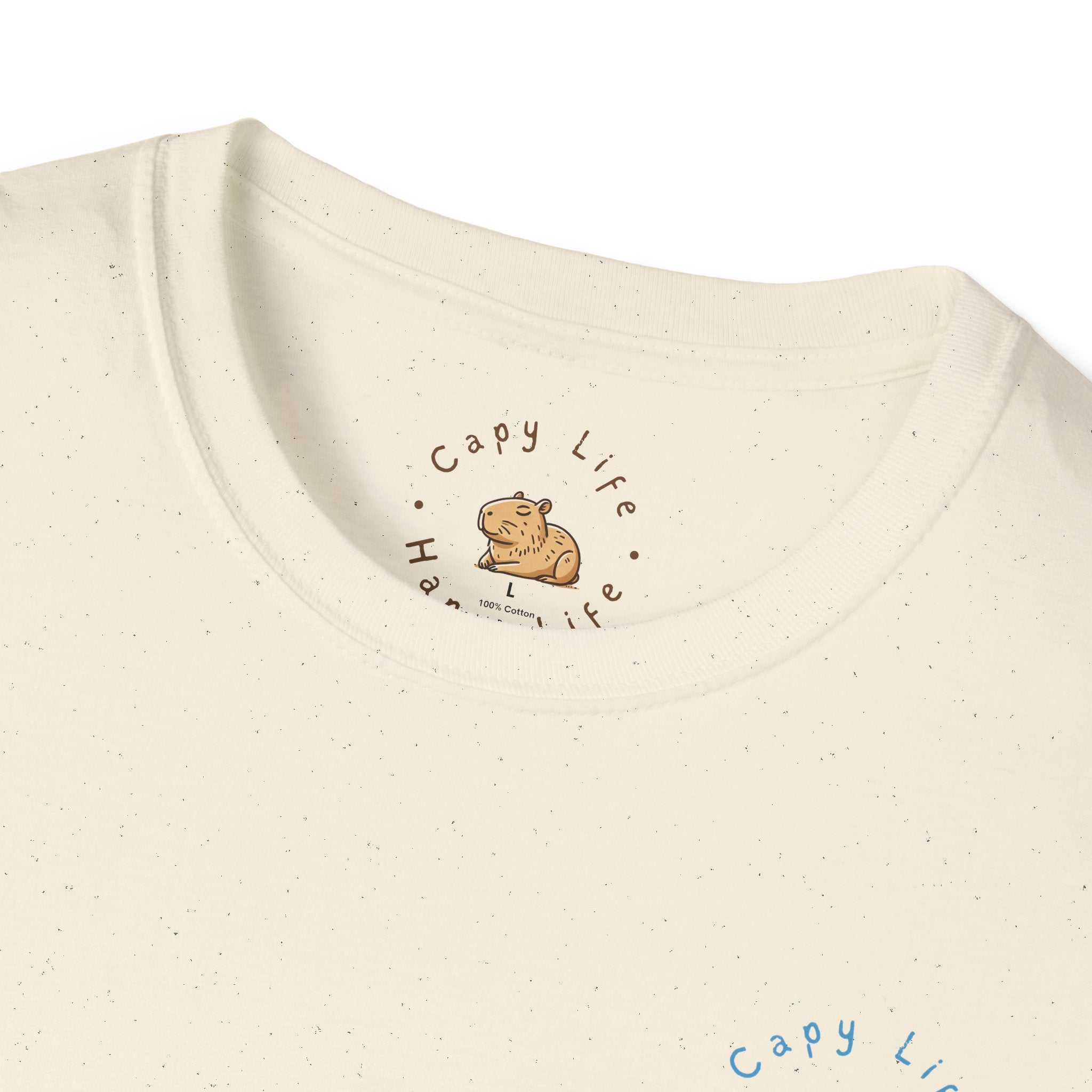 Ocean Chill Capybara Unisex Softstyle T-Shirt - Relaxed Fit Graphic Tee