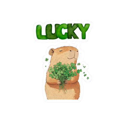 Lucky Capybara Sticker