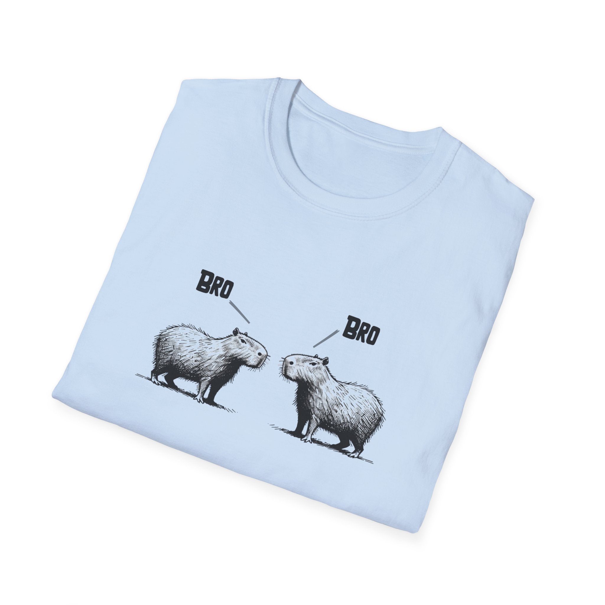 Funny Capybara Bro T-Shirt, Animal Lover Gift, Cute Humor Tee, Unisex Casual Wear, Fun Birthday Present, Quirky Graphic Shirt