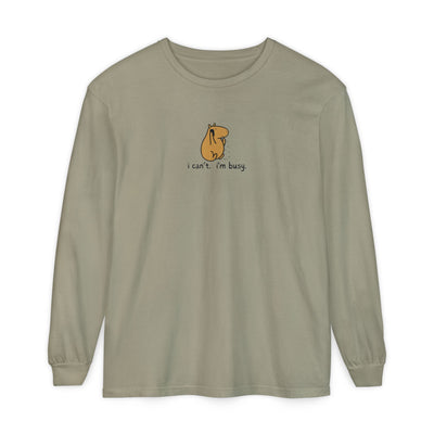 I'm Busy Capybara Long Sleeve Tee