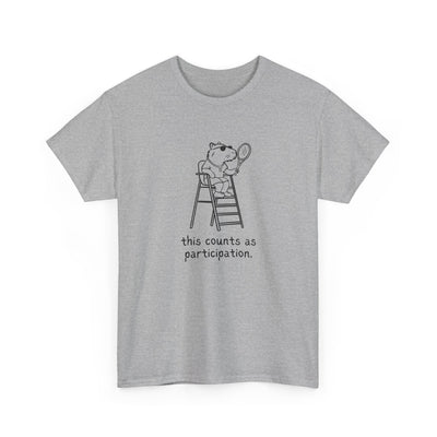 Country Club Parody – Capybara Tennis “This Counts as Participation” Heavy Tee