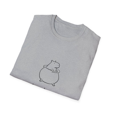 In My Defense I Was Unsupervised Capybara Softstyle Tee