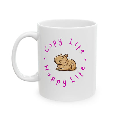 Signature Capy Life Happy Life Mug