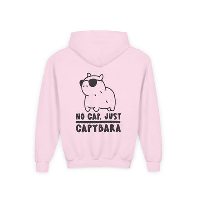 Kawaii Style No Cap, Just Capybara Kids Hoodie