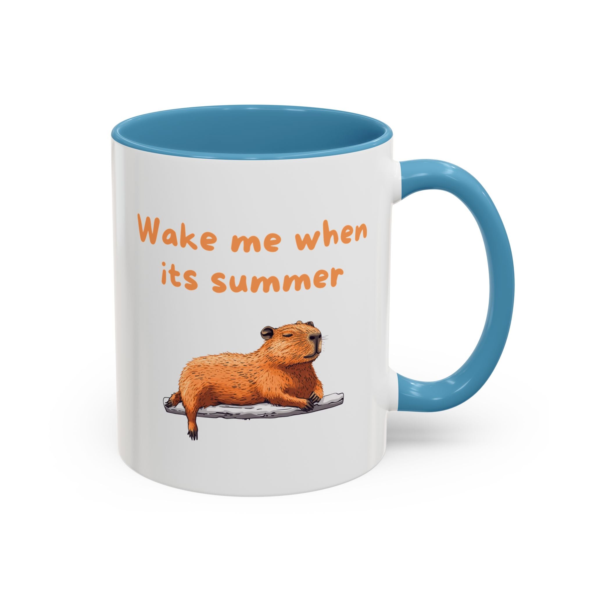 Wake Me When It's Summer - Fun Accent Coffee Mug