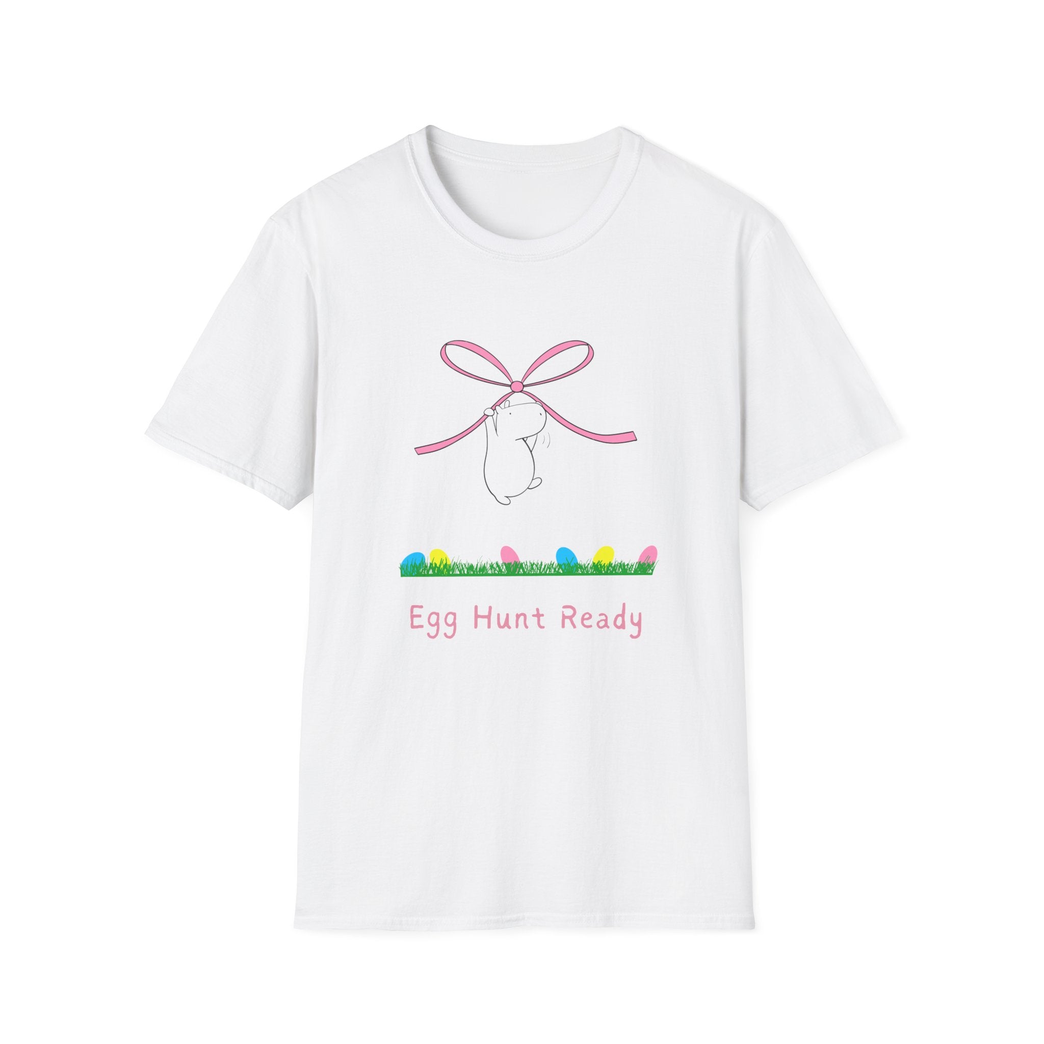 Egg Hunt Ready Shirt – Cute Easter Capybara T-Shirt for Adults