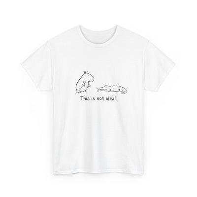 “This Is Not Ideal” Capybara Funny Golf T-Shirt –  Heavy Tee