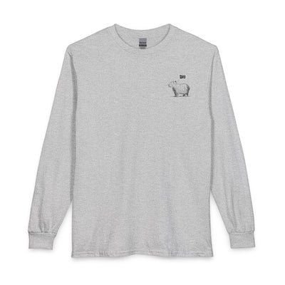 Bro Shirt Long Sleeve – Minimalist Capybara Youth Tee