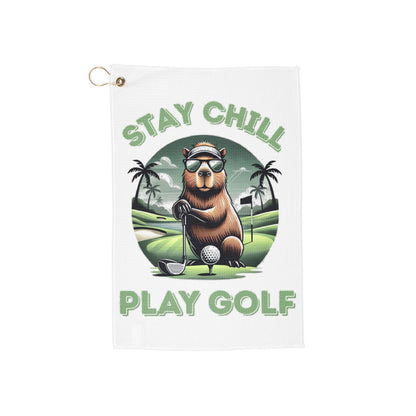 Stay Chill Play Golf Golf Towel