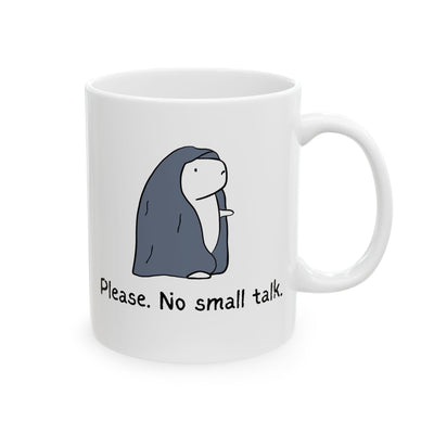 Please No Small Talk – Funny Capybara Mug