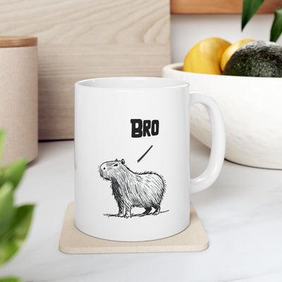 Bro – Funny Capybara Coffee Mug for Adults