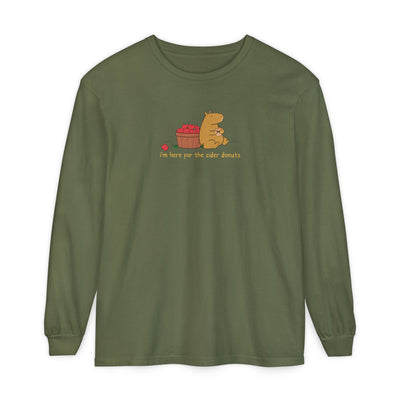 Cider Donuts Capybara Long Sleeve Tee