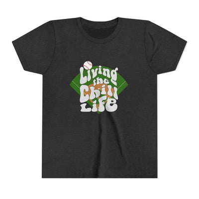 Living the Chill Life Baseball Diamond - Unisex Youth Tee - view 3