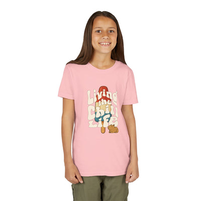 Living the Chill Life Retro Capybara Youth Tee