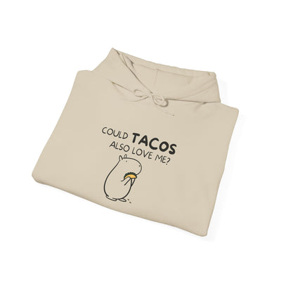 Could Tacos Also Love Me? Funny Capybara Hoodie