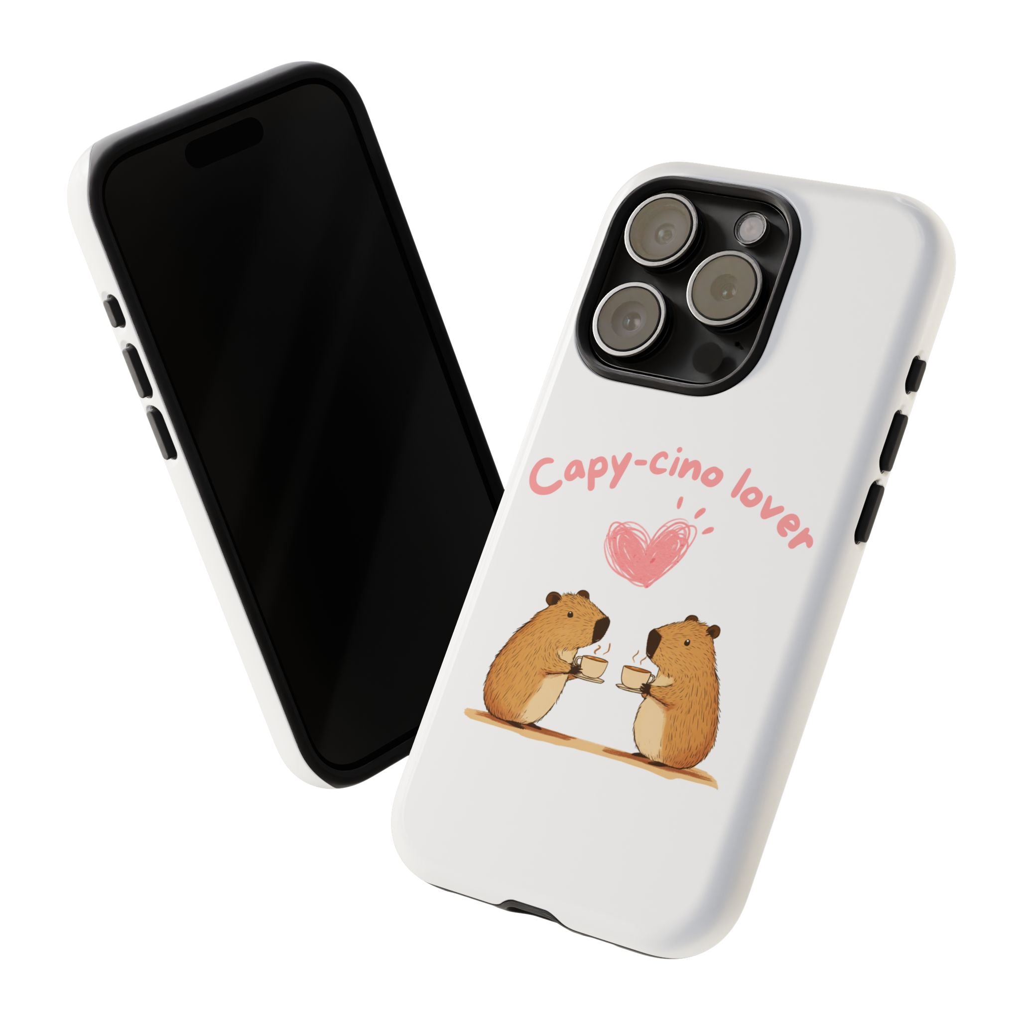 Cute Capybara Phone Case  (Capy-cino Lover Series)