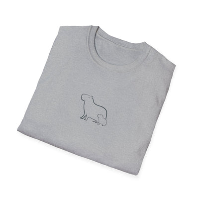 Minimalist Capybara Shirt – Mom & Baby Walk Tee