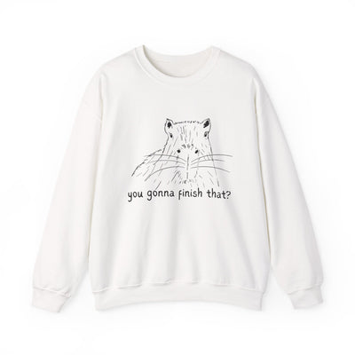"You Gonna Finish That?" Capybara Crewneck Sweatshirt
