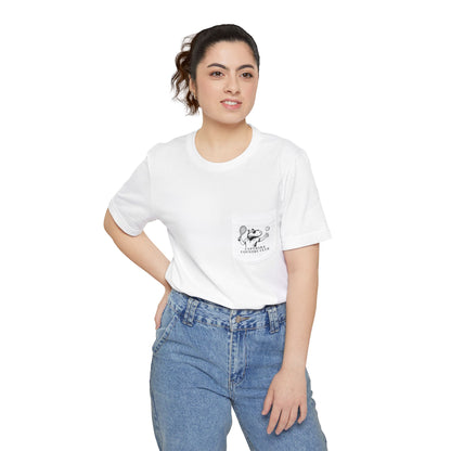 Capybara Tennis Pocket Tee – Funny Line Judge Shirt for Adults – Country Club Back Graphic – Capy Life Sports Collection