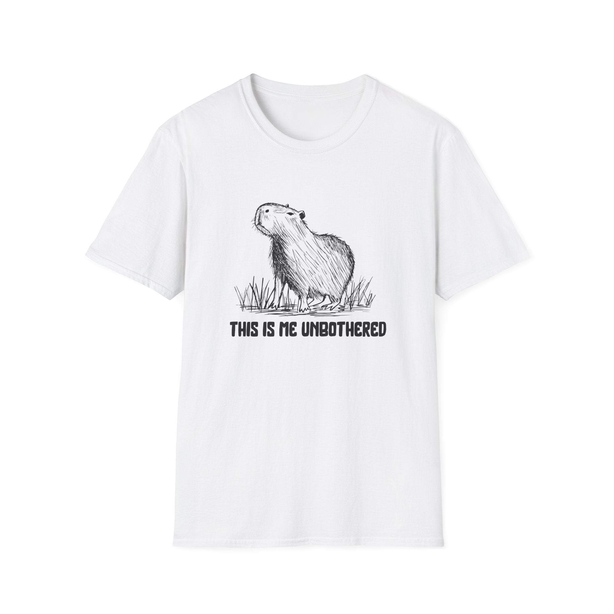 This Is Me Unbothered Shirt – Funny Capybara Softstyle Tee