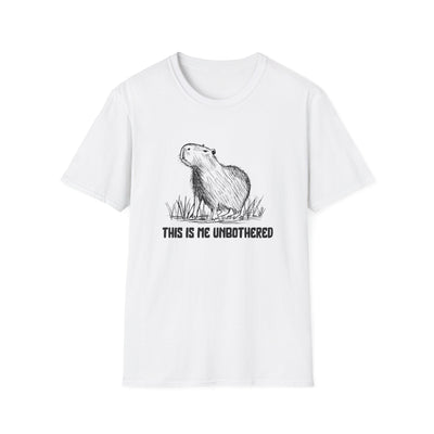 This Is Me Unbothered Shirt – Funny Capybara Softstyle Tee