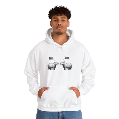 Bro Bro Adult Hoodie | Funny Chill Graphic Heavy Hoodie - view 5