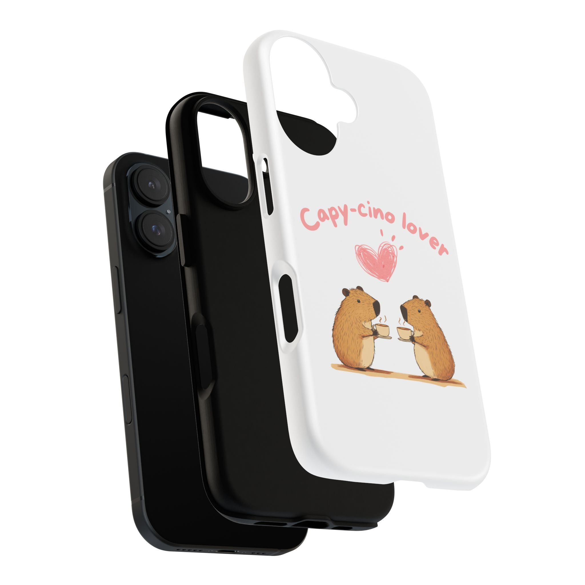 Cute Capybara Phone Case  (Capy-cino Lover Series)