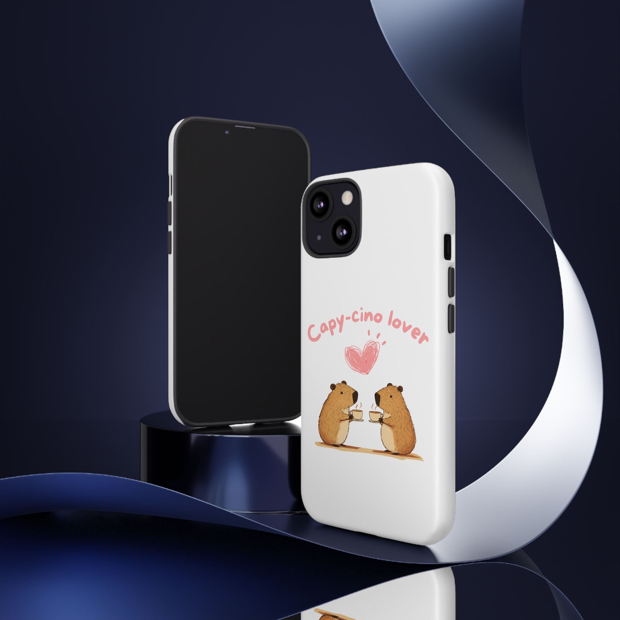 Cute Capybara Phone Case  (Capy-cino Lover Series)