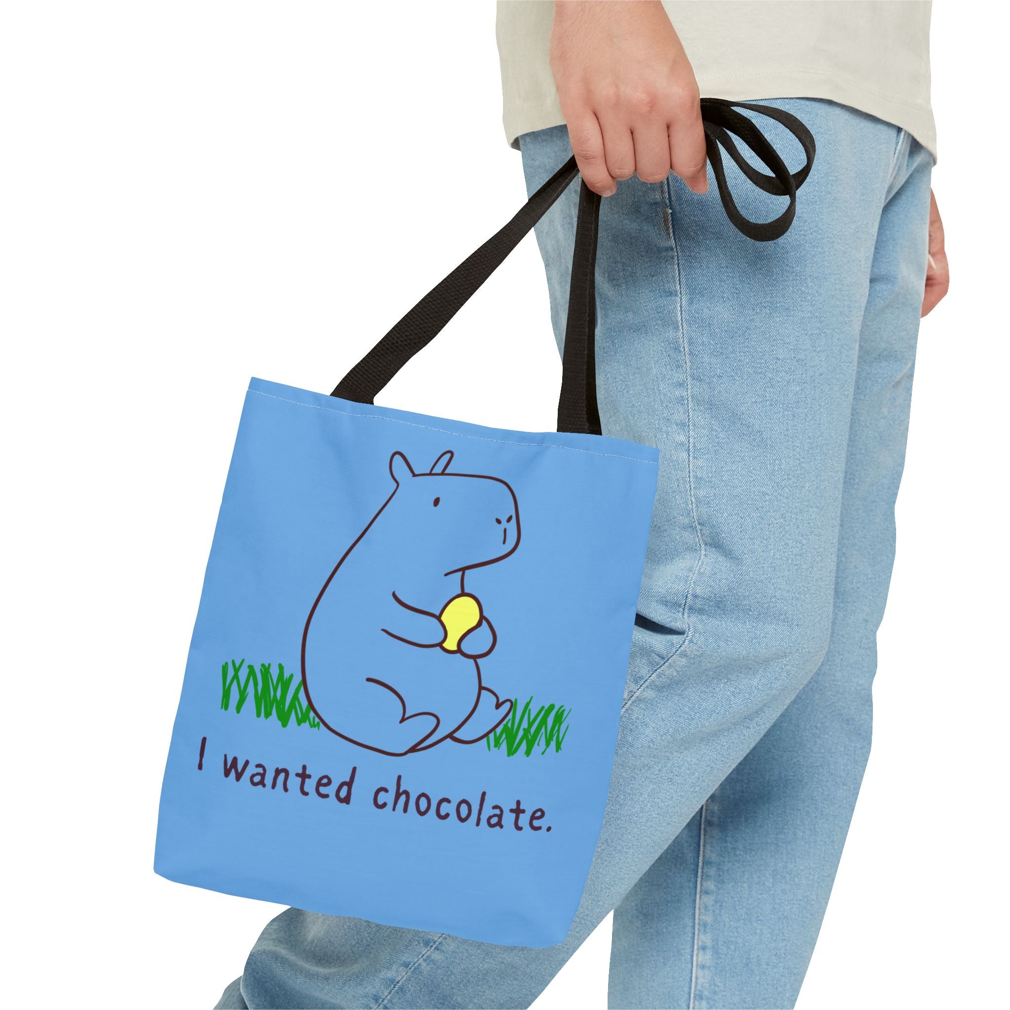 I Wanted Chocolate – Funny Easter Capybara Premium Tote