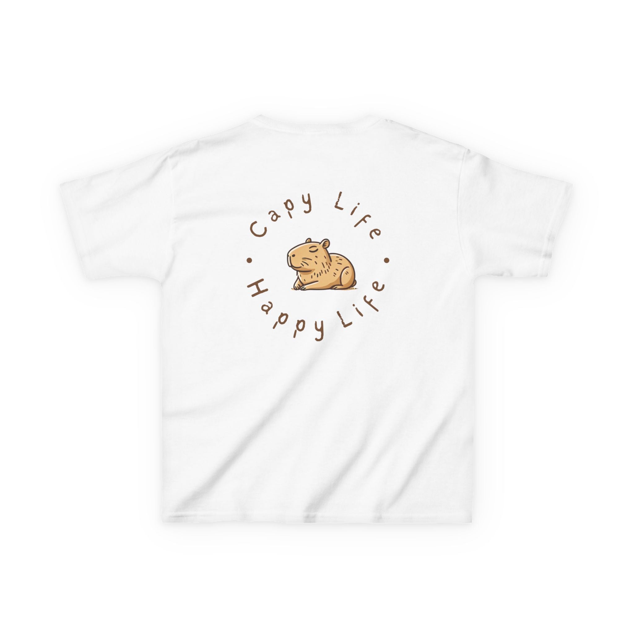 Kids Capybara Life Tee - Happy Life Graphic T-Shirt for Children