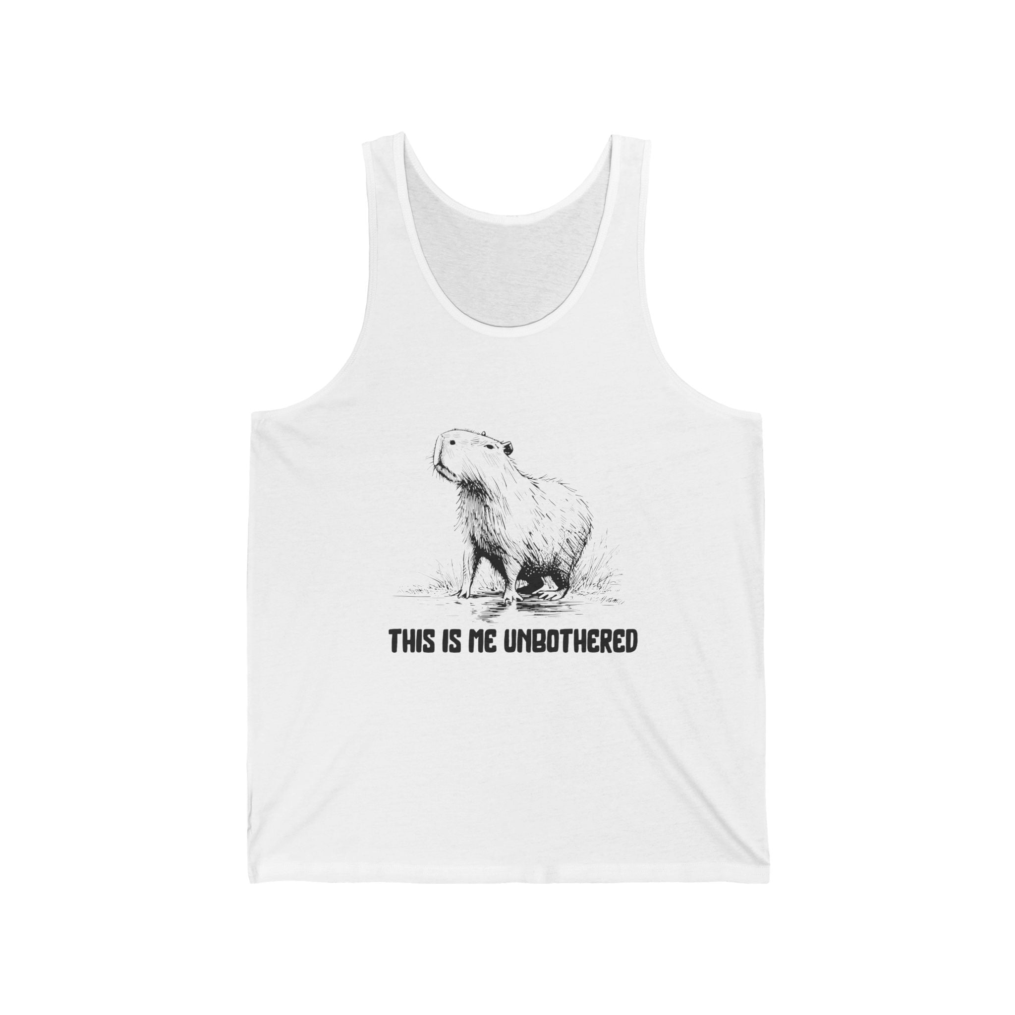 Unique Tank Tops for Chill Vibes – “This Is Me Unbothered” by Capy Life
