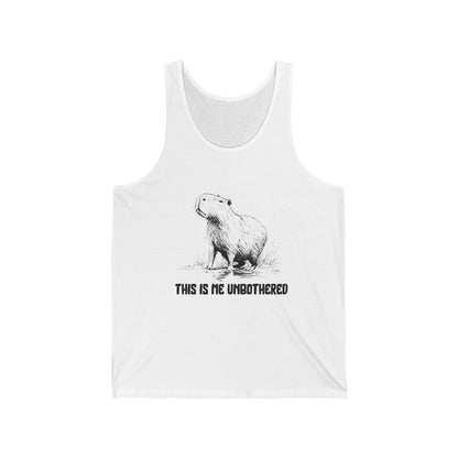 Unique Tank Tops for Chill Vibes – “This Is Me Unbothered” by Capy Life