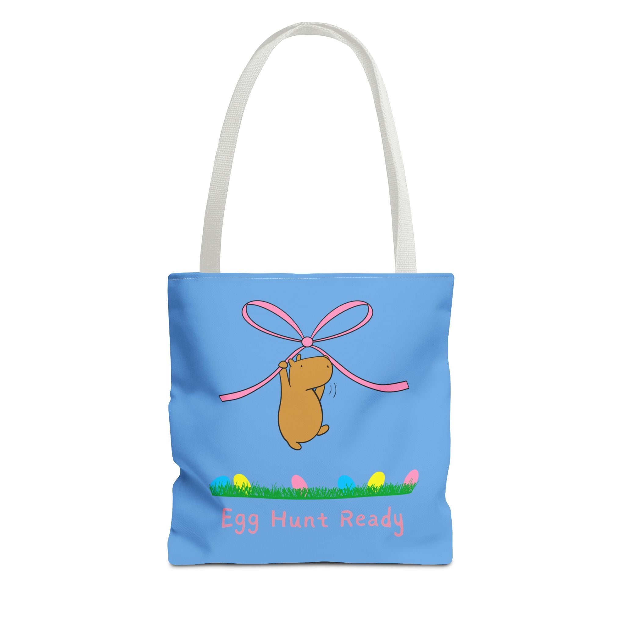 Egg Hunt Ready Capybara Easter Tote Bag for Kids
