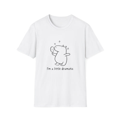 "I'm a Little Dramatic" Capybara Drama Lover Softstyle Tee