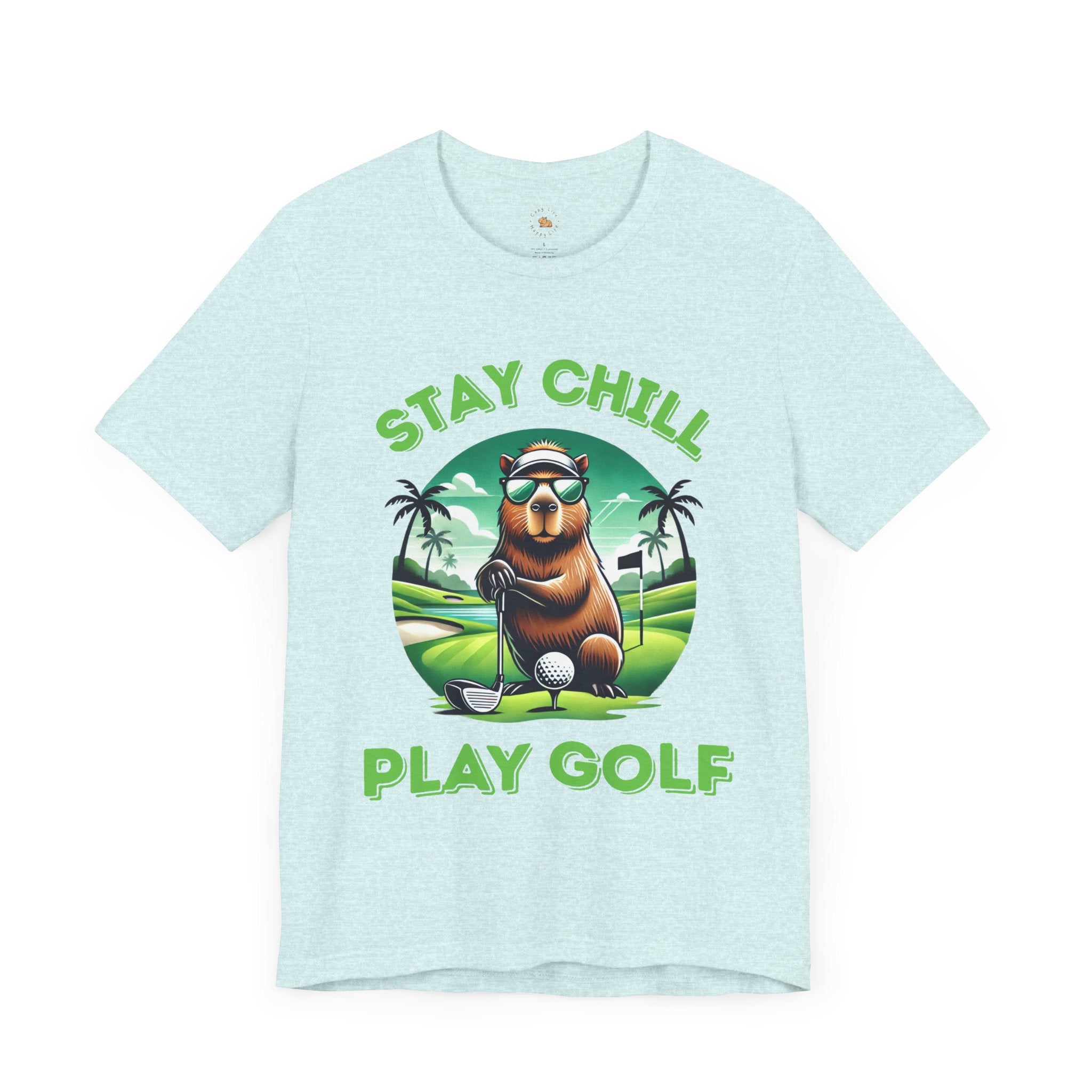 Stay Chill, Play Golf Art Deco Edition –  Unisex Jersey T-Shirt 🏌️‍♂️