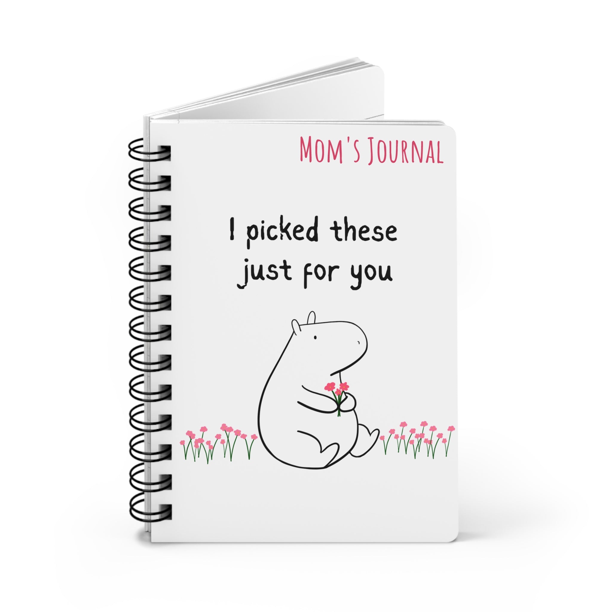 Personalized Gift Journal – Cute Capybara Notebook “I Picked These Just for You”