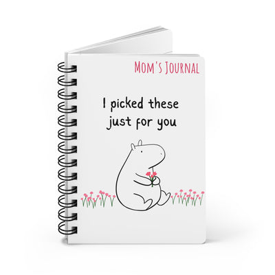 Personalized Gift Journal – Cute Capybara Notebook “I Picked These Just for You”