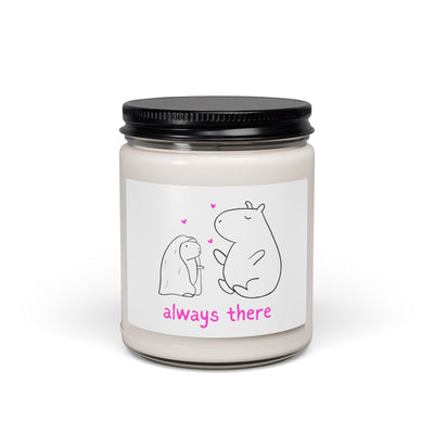 "Always There" Mom and Child Capybara Candle