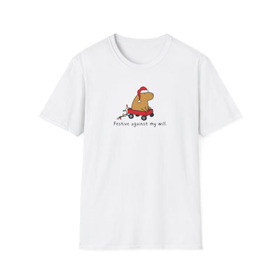 Festive Against My Will Capybara Softstyle Tee