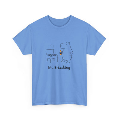 Multitasking BBQ – Funny Capybara Grilling Heavy Tee