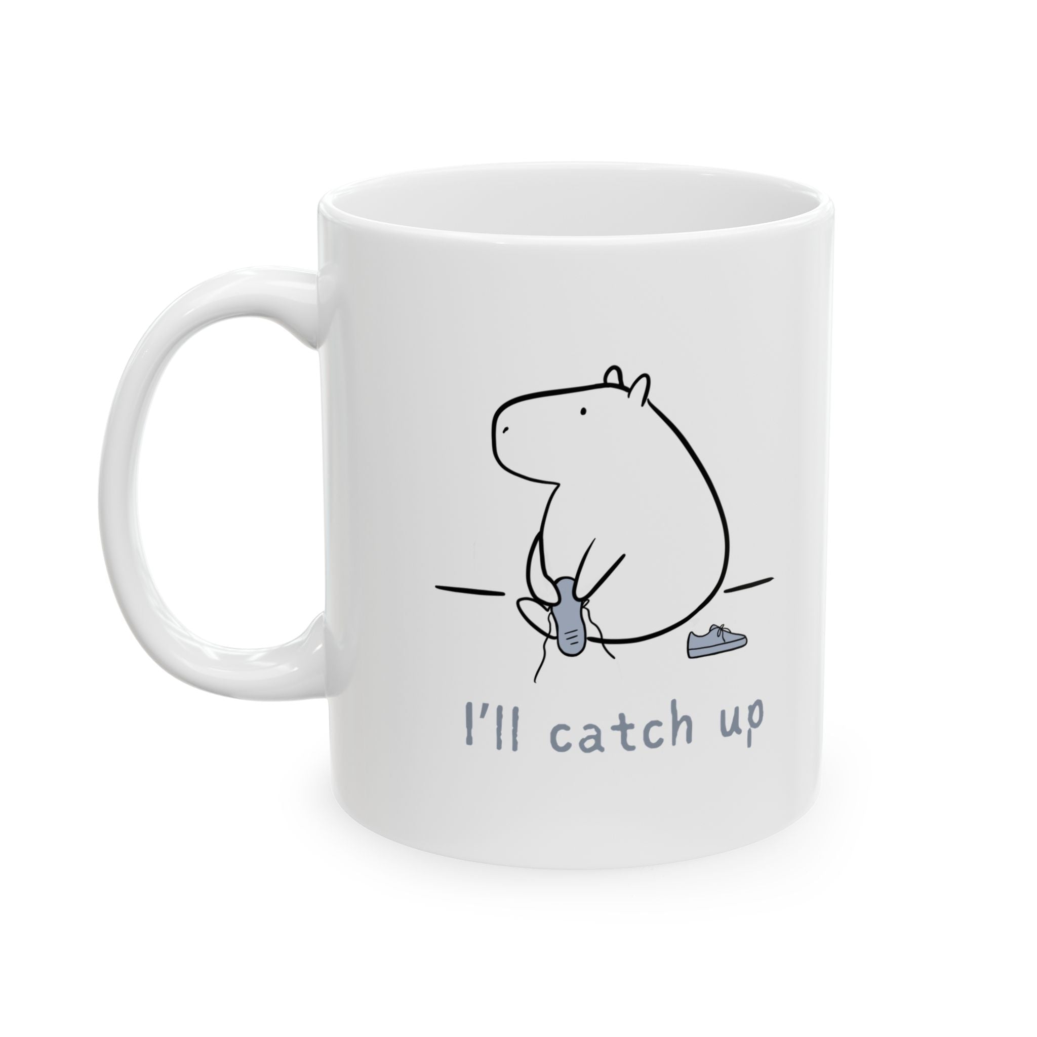 Minimalist Capybara Mug – Calm Capybara Coffee Mug for Everyday Use