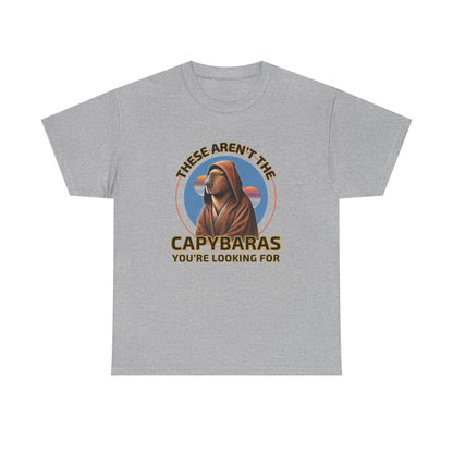 Star Paws Tatoooine Suns Shirt – These Aren’t the Capybaras You’re Looking For – Obi-Wan Capybara – Funny Nerd Gift - Unisex Adult Tee