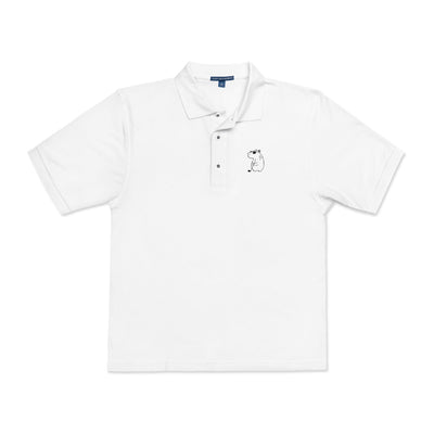 Funny Embroidered Golf Polo with Capybara Design – Golf Lovers Shirt