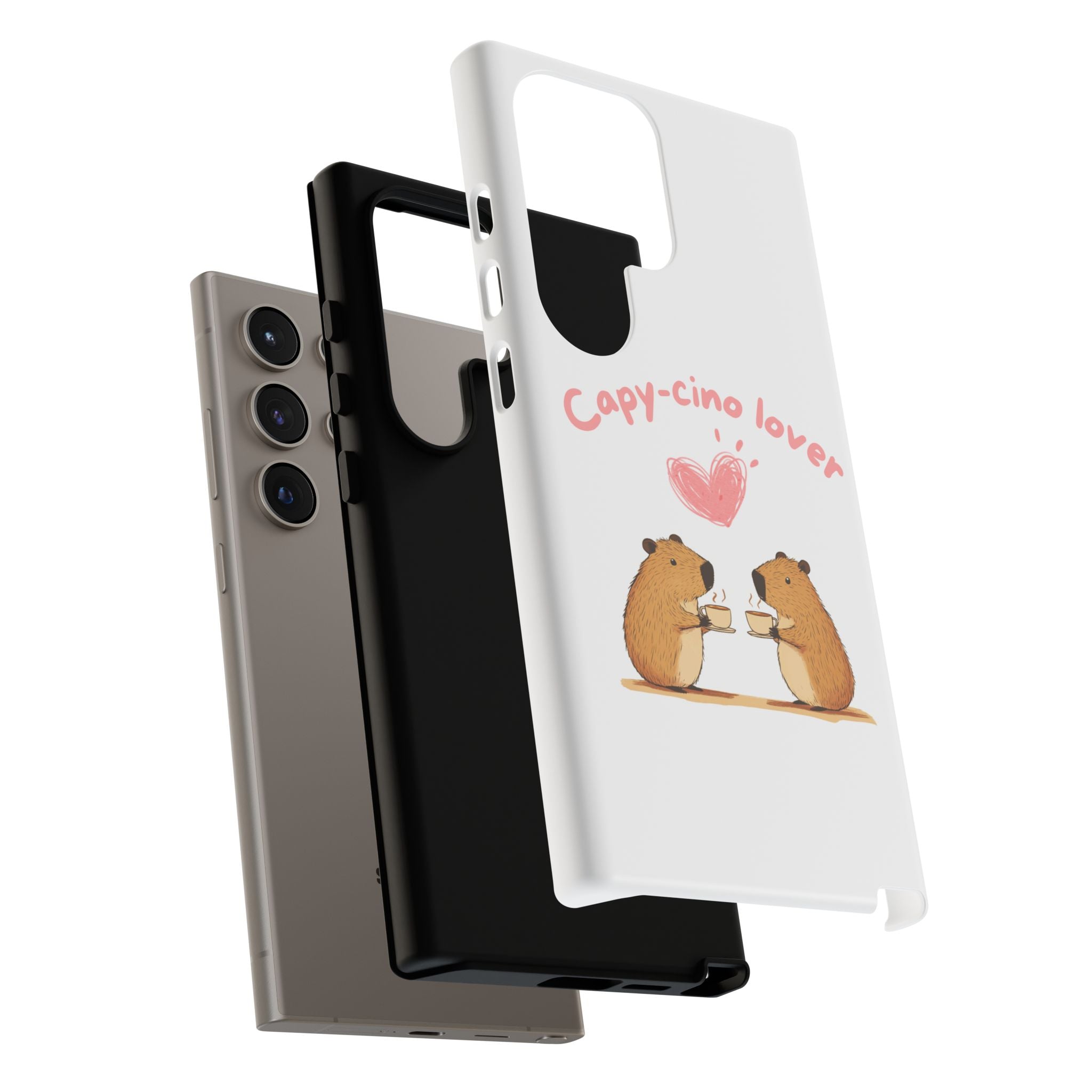 Cute Capybara Phone Case  (Capy-cino Lover Series)