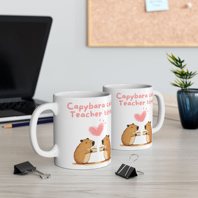 Capybara ceramic mug design - view 3