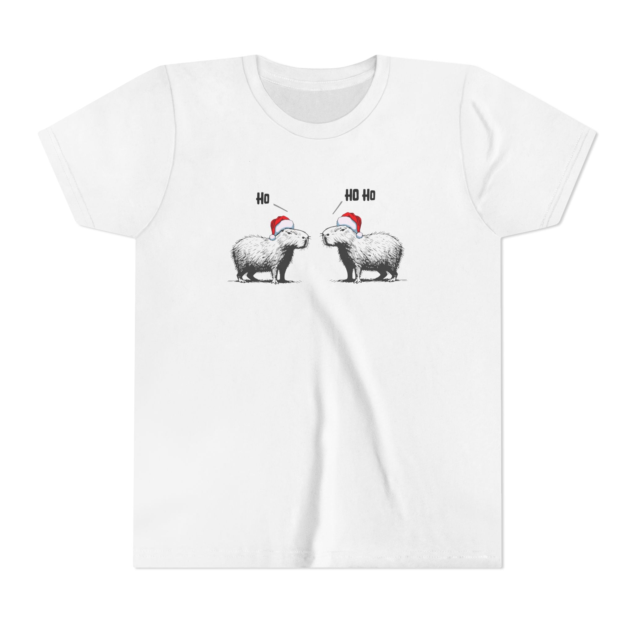 Ho Ho Ho Capybara Kids T-Shirt – The Cutest Kind of Unbothered