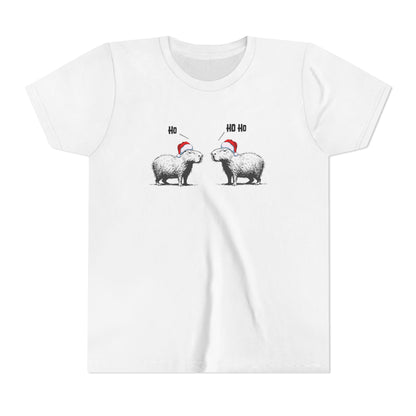 Ho Ho Ho Capybara Kids T-Shirt – The Cutest Kind of Unbothered